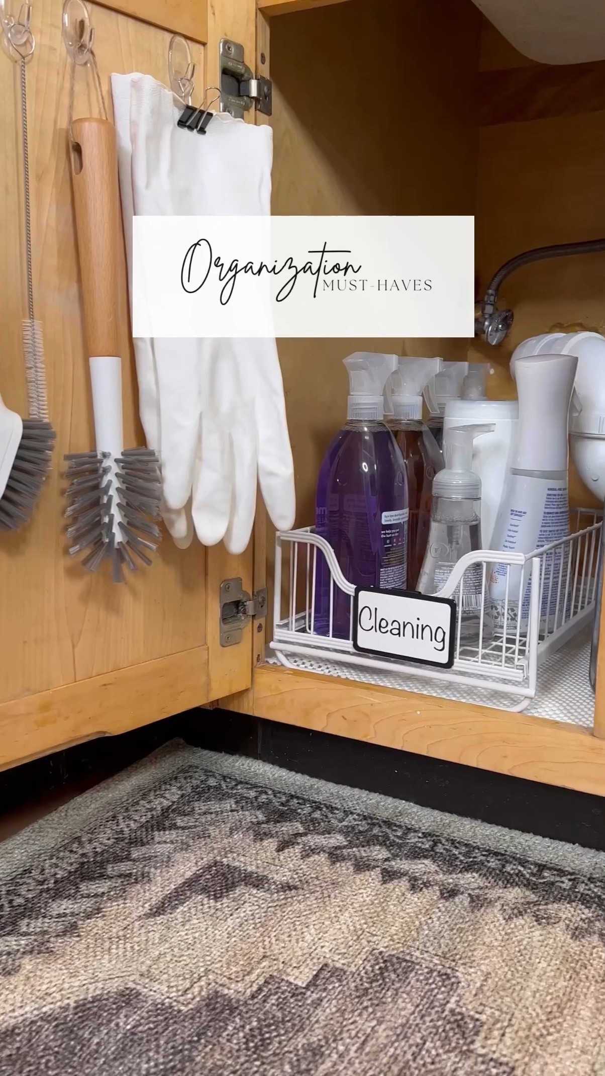 Organization must haves! Under sink Organization, label maker, cleaning, kitchen Organization 

#LTKhome #LTKFind #LTKunder50