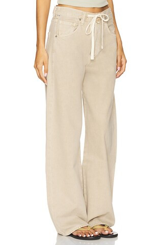 Brynn Drawstring Trouser Jeans in Burnished Quartz | Revolve Clothing (Global)