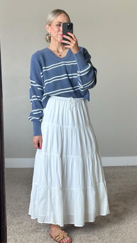 The best white maxi skirt!

Top: TTS
Skirt: TTS

#LTKstyletip #LTKSeasonal #LTKfindsunder50