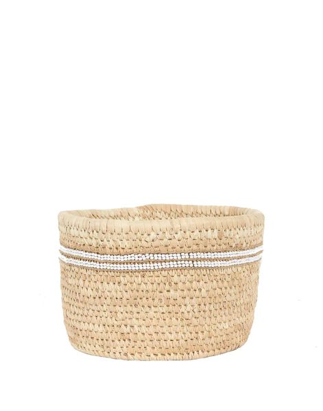 Striped Beaded Woven Basket | Fair Trade | The Little Market | The Little Market