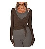Women Ballet Wrap Top Long Sleeve Self Tie Dance Shirt Pilates Yoga Tops Y2k Workout Active Blous... | Amazon (US)