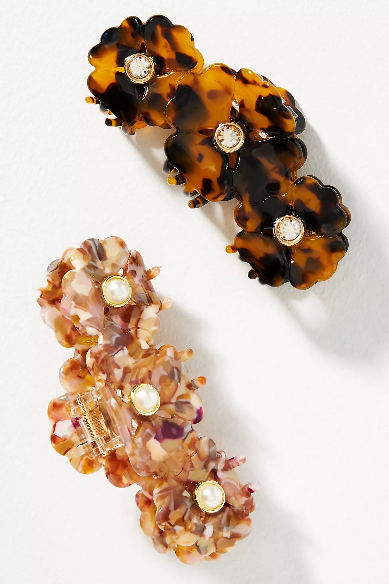 Set of Two Floral Claw Clips | Anthropologie (US)