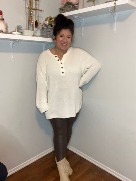 Outfit of the day! These leggings are so good.

#LTKplussize #LTKfindsunder50 #LTKstyletip