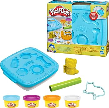 Play-Doh Create ‘n Go Pets Playset, 4 Colors & Storage Container, Animal Toy Sets, Christmas St... | Amazon (US)