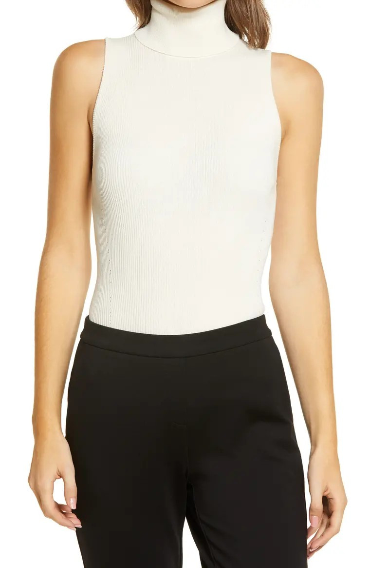 Sleeveless Rib Turtleneck | Nordstrom
