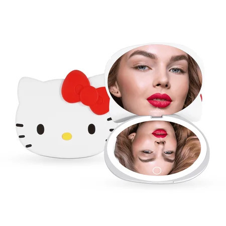 Impressions Vanity Hello Kitty LED Compact Mirror with 3X Magnification and Adjustable Brightness | Walmart (US)