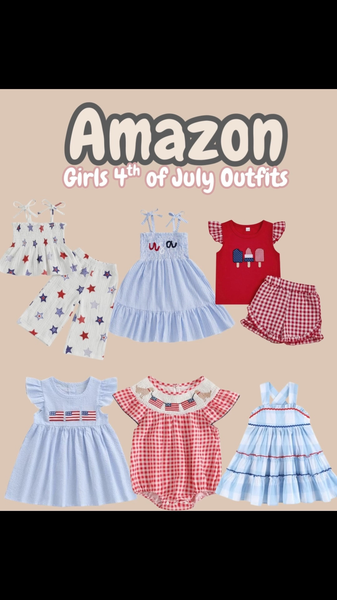 Little girls 4th of July outfits from Amazon 
4th of July, patriotic, baby girl outfit, girls outfits, baby outfits, baby clothes, baby 4th of July outfit, baby swim, baby bubble, baby girl smock, embroidered baby outfit, baby girl dress, toddler outfits for girls

#LTKKids #LTKBaby #LTKSeasonal