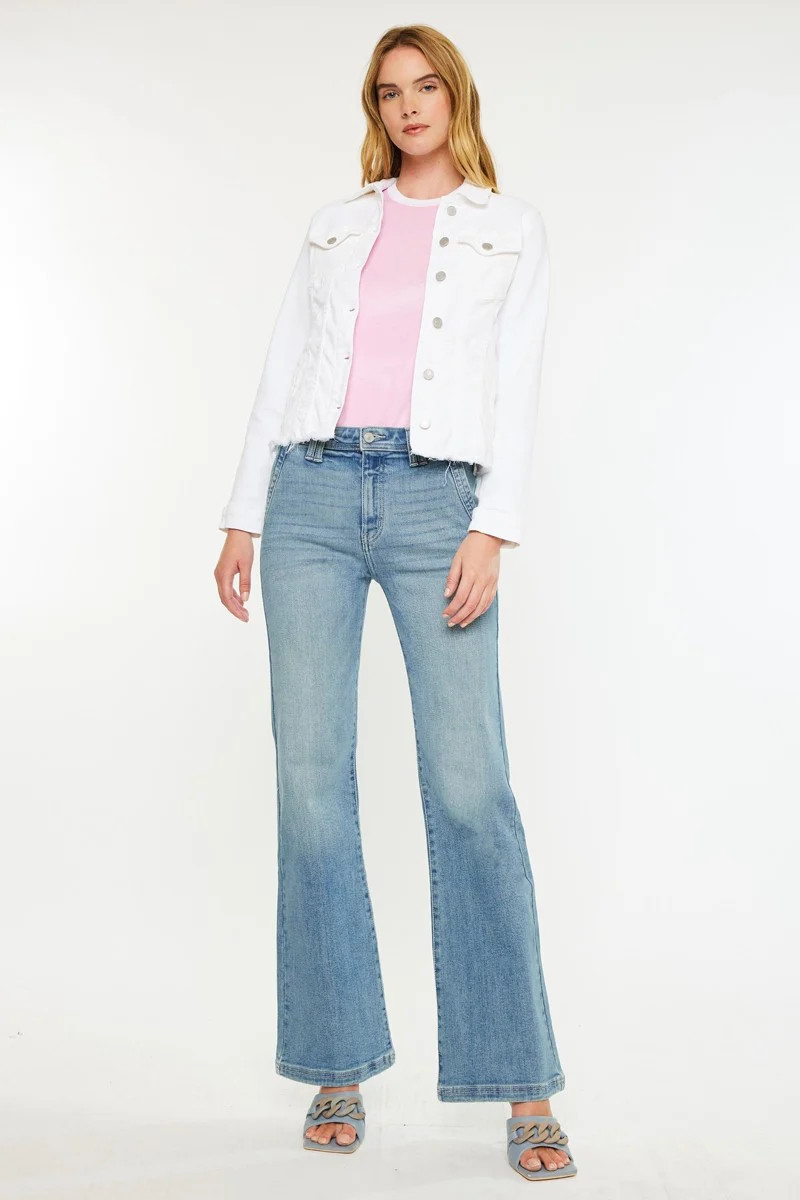 HIGH RISE WIDE FLARE JEANS | 555 Boutique