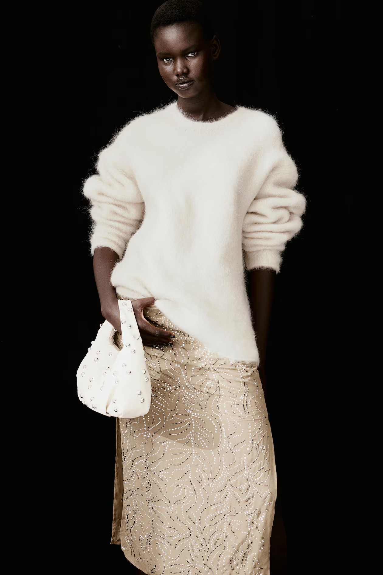 Mohair-blend jumper - Cream - Ladies | H&M GB | H&M (UK, MY, IN, SG, PH, TW, HK)