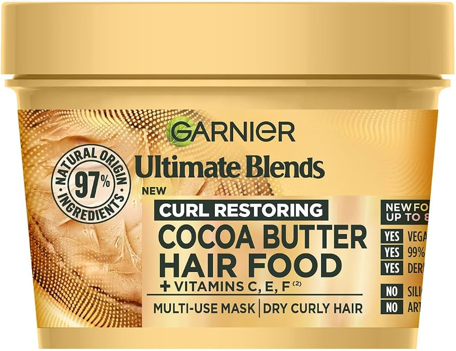Garnier Ultimate Blends Cocoa Butter Hair Food Multi-Use Leave-in Mask 400ml | Amazon (UK)