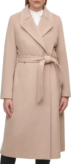 Wool blend wrap coat | Nordstrom | Nordstrom