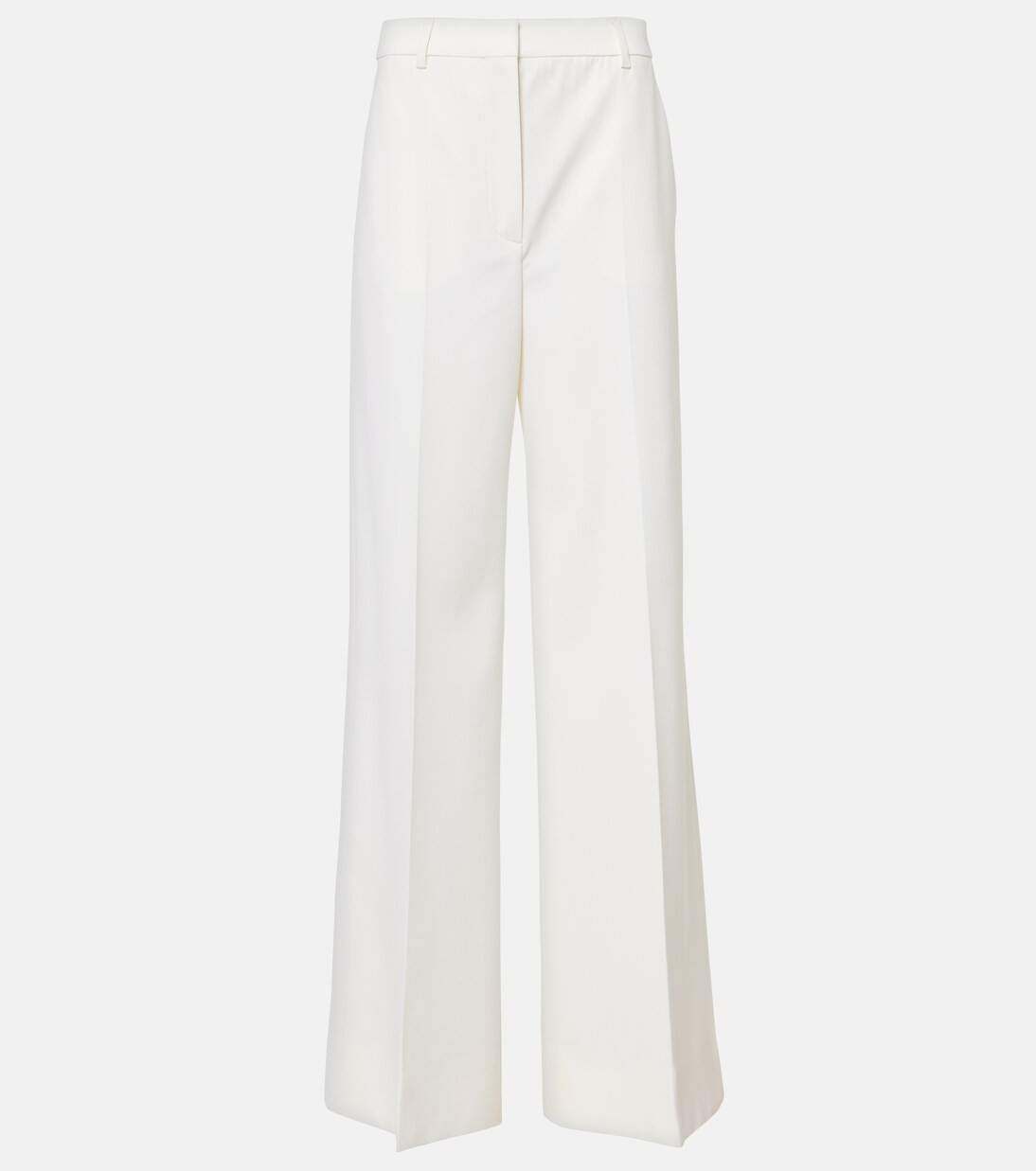High-rise pleated wool wide-leg pants | Mytheresa (UK)