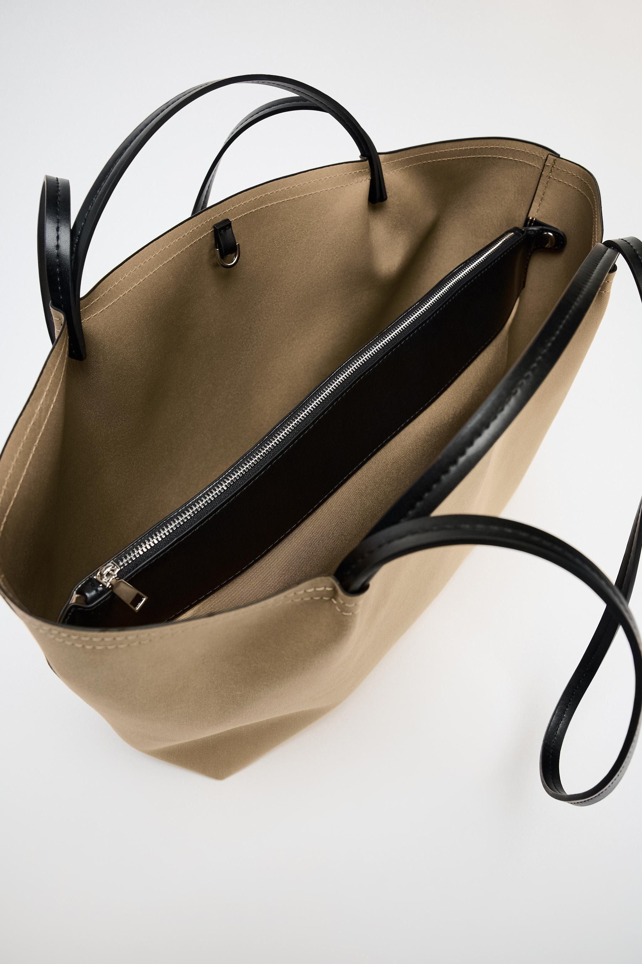 DOUBLE HANDLE SHOPPER BAG | Zara US