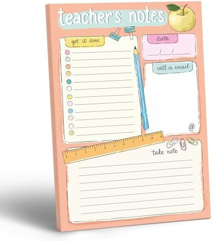 Sweetzer & Orange Teacher Planner Pad – Weekly Undated Lesson Planner for Teachers – 60 Tear-... | Amazon (US)