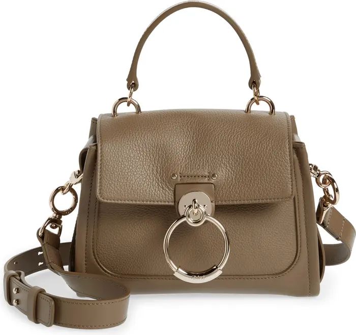 Mini Tess Leather & Suede Top Handle Bag | Nordstrom