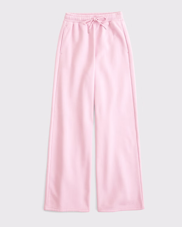 High Rise Wide Leg Sunday Sweatpant | Abercrombie & Fitch (US)