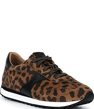 Josef Seibel Miley 04 Leopard Print Lace Up Leather Sneakers -  41(10/10.5) | Dillard's