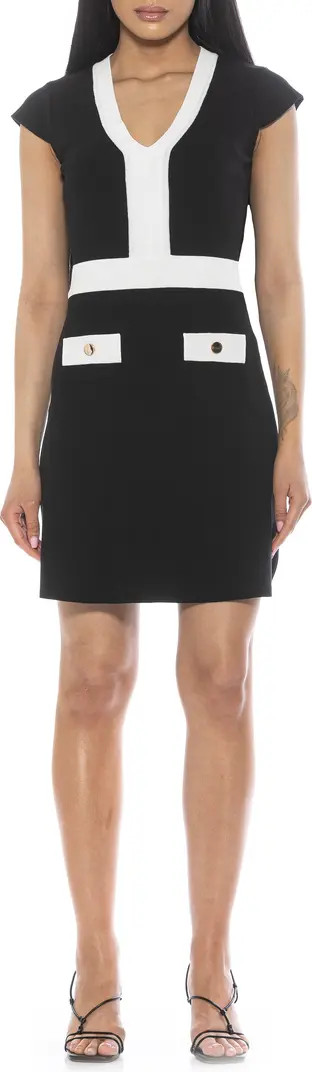 Rhea Contrast Detail Knit Dress | Nordstrom Rack