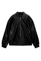 Faux leather bomber jacket | PULL and BEAR UK