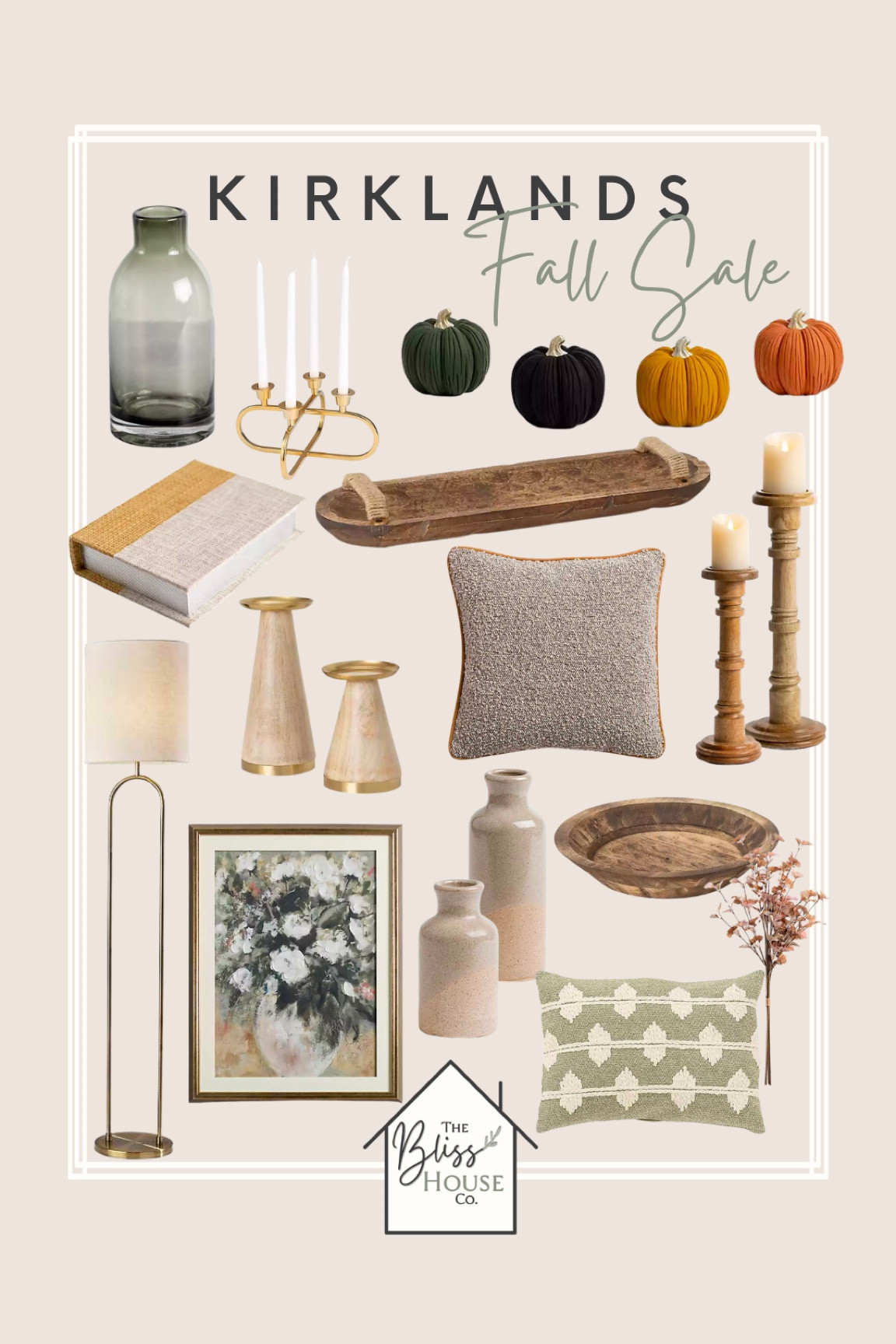 Kirklands fall sale finds!

Candlesticks, pumpkins, vase, floral art, brass lamp, wood tray, throw pillow

#LTKsalealert #LTKSeasonal #LTKhome