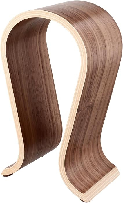 QWORK Wood Headphone Stand - Headset Holder, Arch Bridge Design - Universal Compatibility, Ear He... | Amazon (US)
