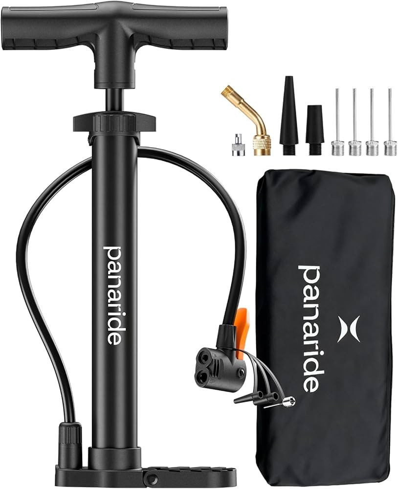 Bike Pump Floor, Advanced Bike Tire Inflator, Bicycle Hand Air Pump with Dual Presta and Schrader... | Amazon (US)