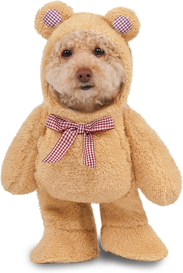Rubies Walking Teddy Bear Pet Costume for Dogs or Cats, Large | Amazon (US)