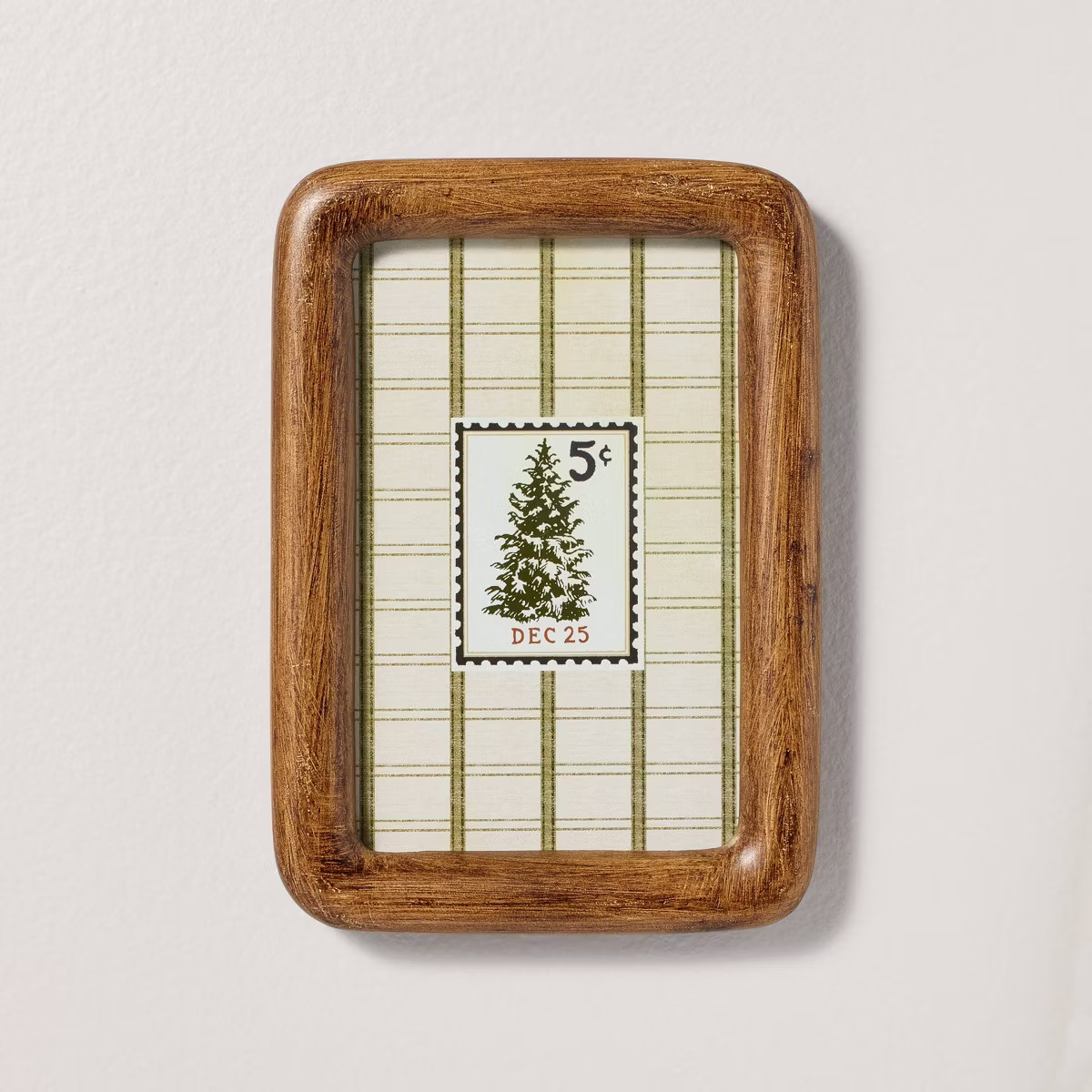 5"x7" Christmas Tree Stamp Framed Wall Art - Hearth & Hand™ with Magnolia | Target