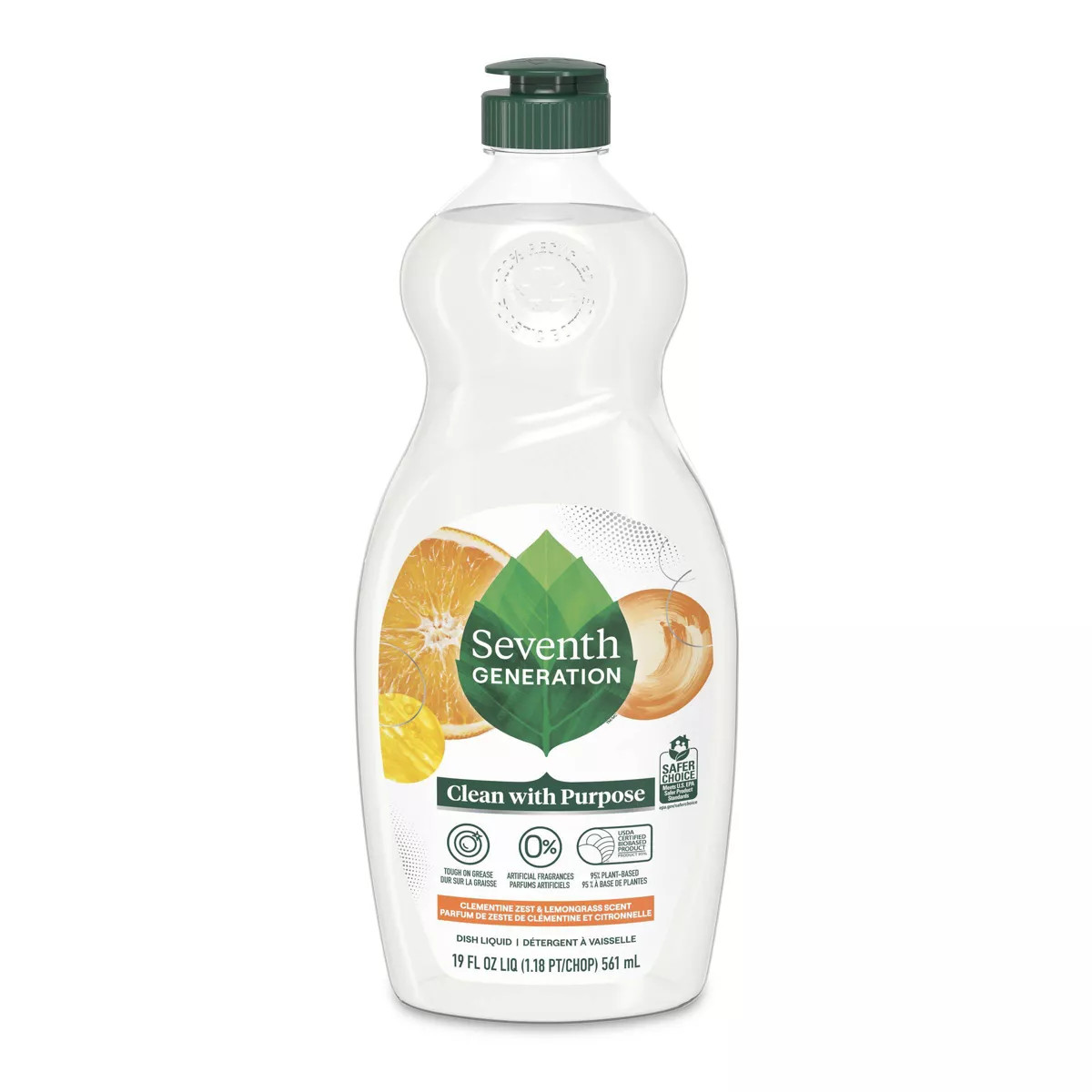 Seventh Generation Lemongrass & Clementine Dish Liquid Soap | Target