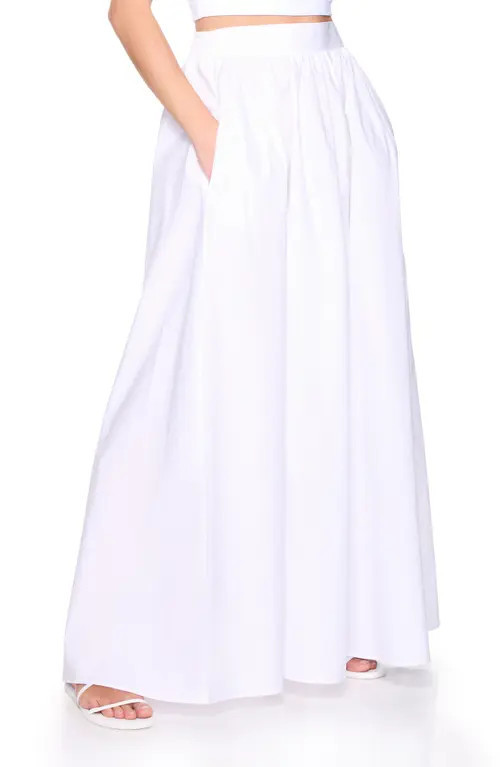 Susana Monaco Poplin Maxi Skirt in Sugar at Nordstrom, Size Small | Nordstrom