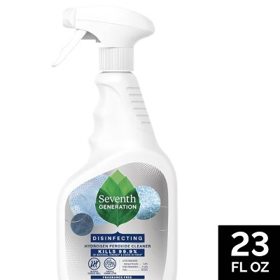 Seventh Generation Fragrance Free Disinfecting Cleaner with Hydrogen Peroxide – 23 fl oz | Target