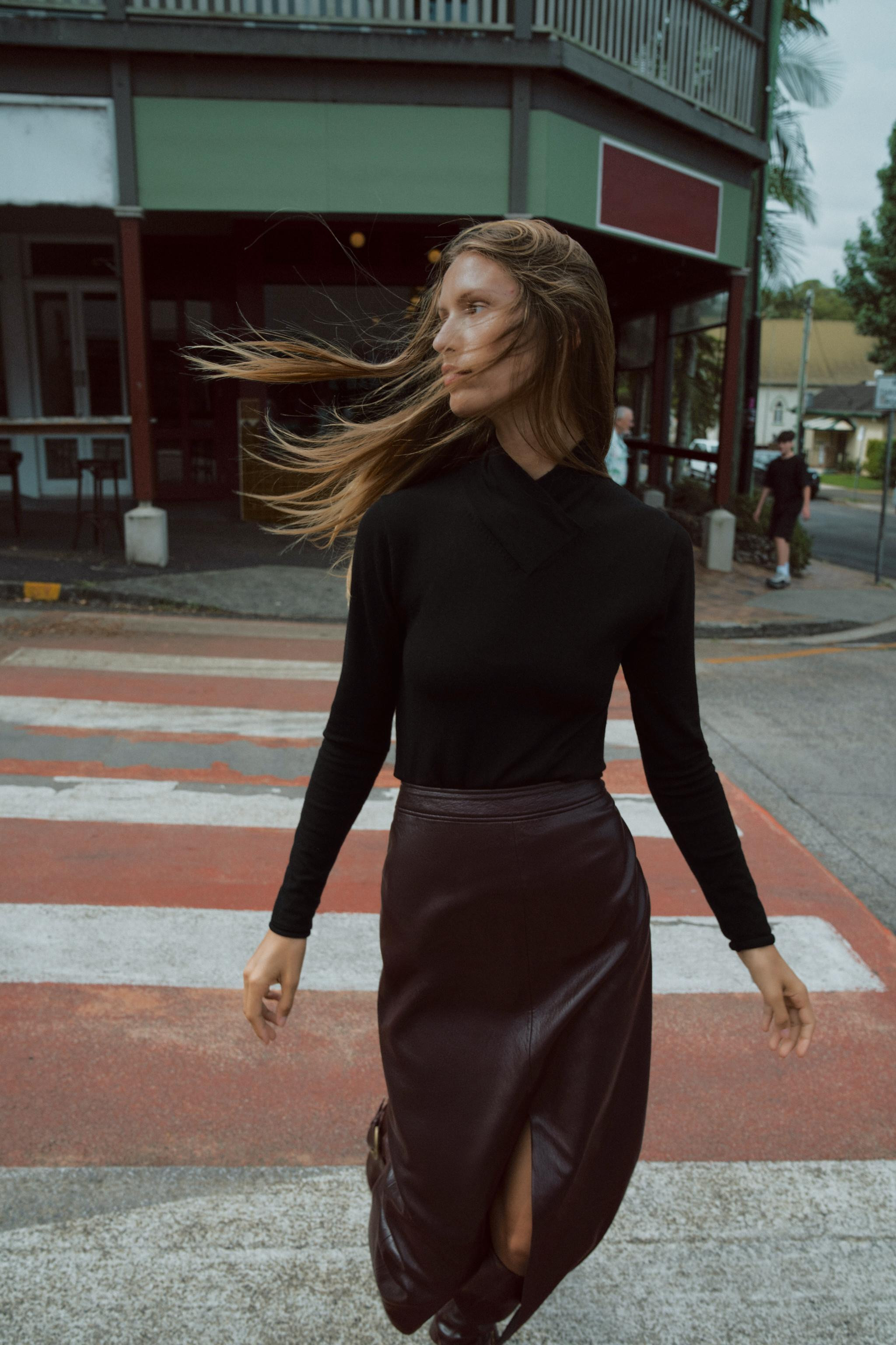 WOOL CROSSOVER HIGH NECK JUMPER | Zara UK