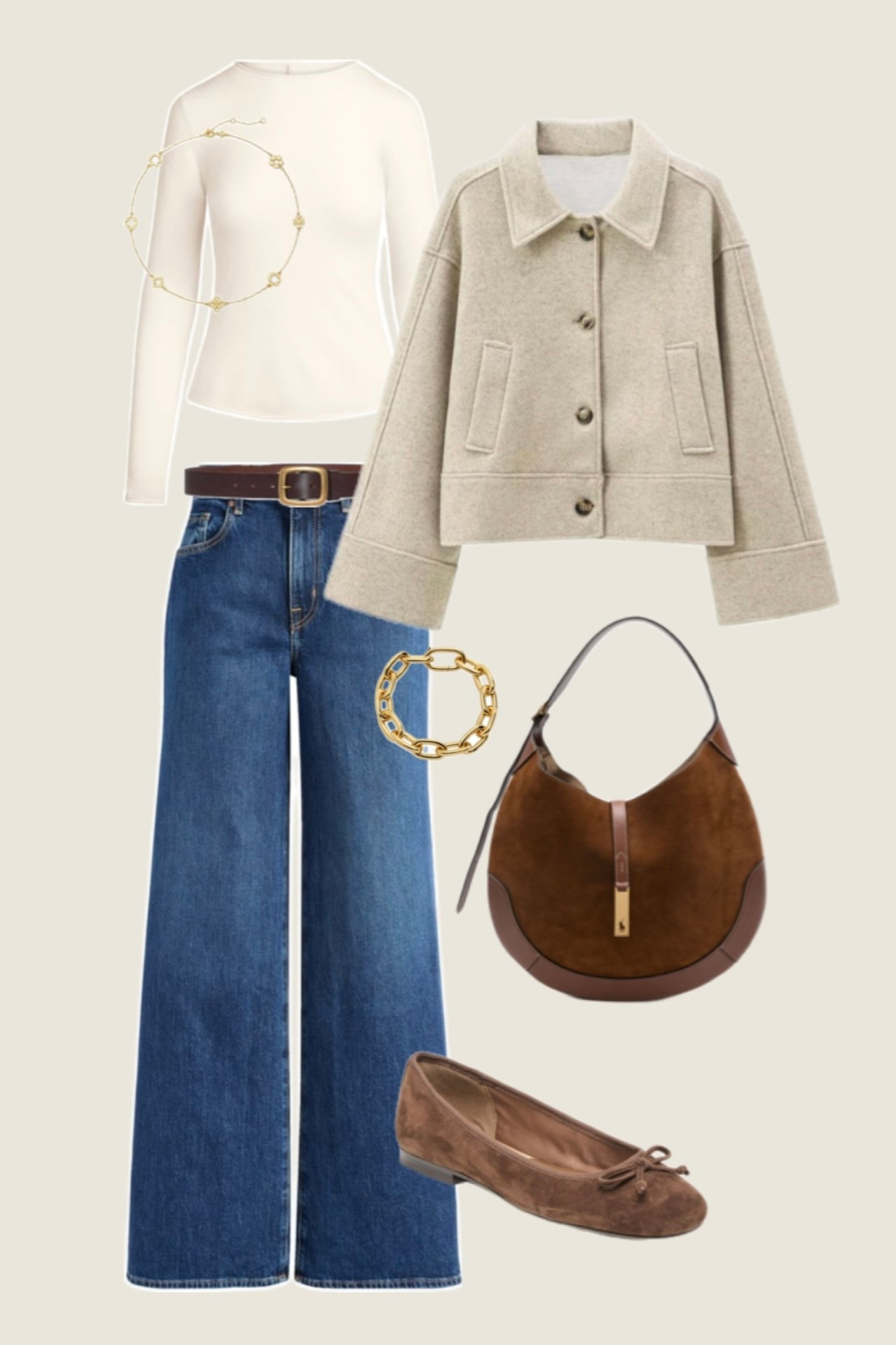 Elevated chic outfit! Fall style, neutral outfit idea 