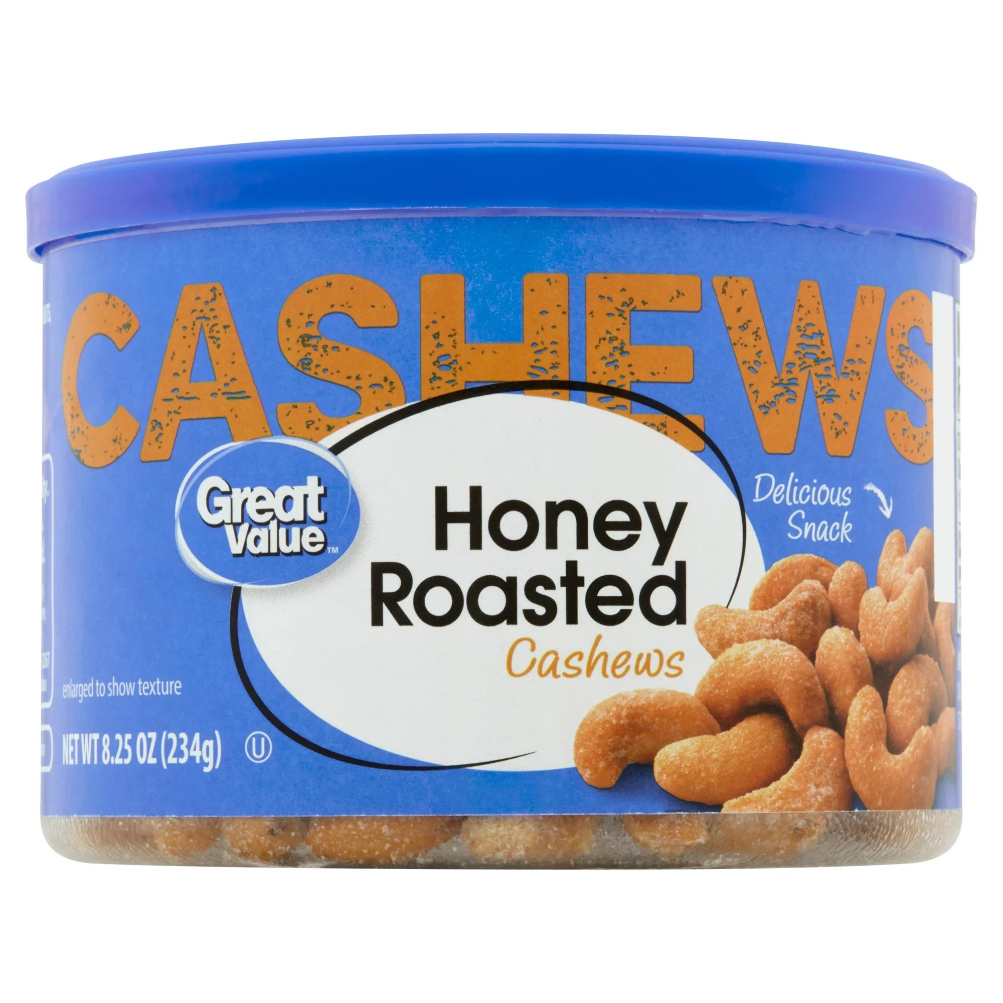 Great Value Honey Roasted Cashews, 8.25 oz | Walmart (US)