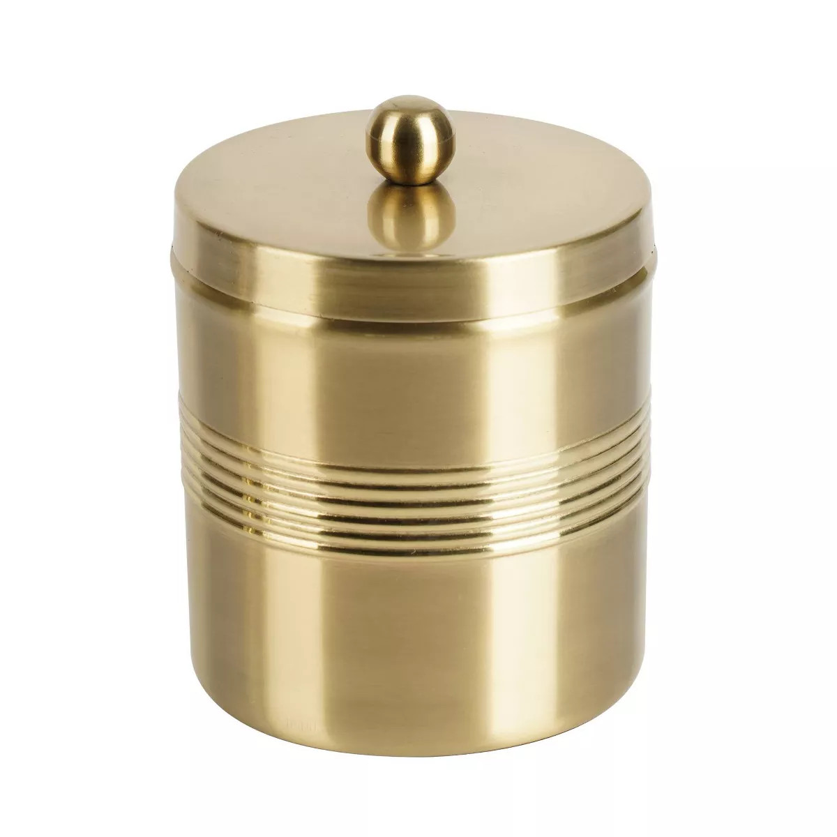 Jewel Decorative Stainless Steel Bathroom Vanity Countertop Storage Organizer Canister Jar - Nu S... | Target