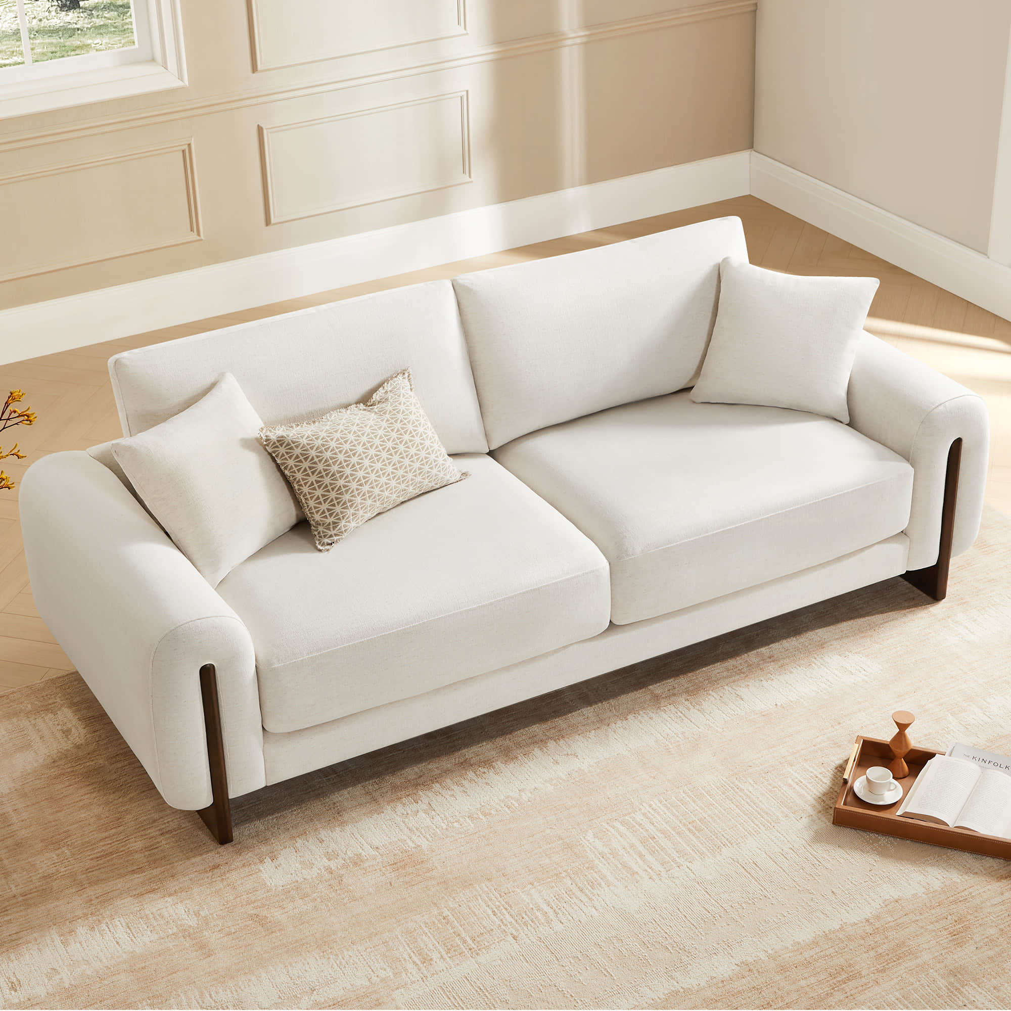 Kiara 3-Seater Chenille Furniture Sofa | Plush & Comfort | Chita