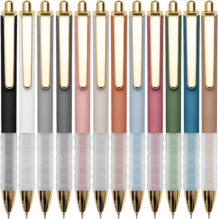 Linbsunne Ballpoint Pens Black Medium Point 1mm Pen with Super Soft Grip Ball Point Pen for Men W... | Amazon (US)