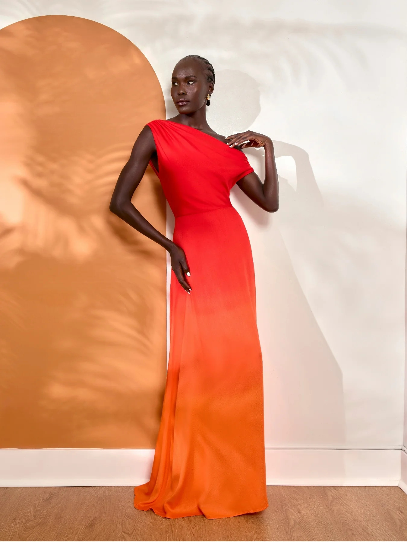 Alba FSC® Certified Viscose Dress - Ombra Sherbet | Diarrablu