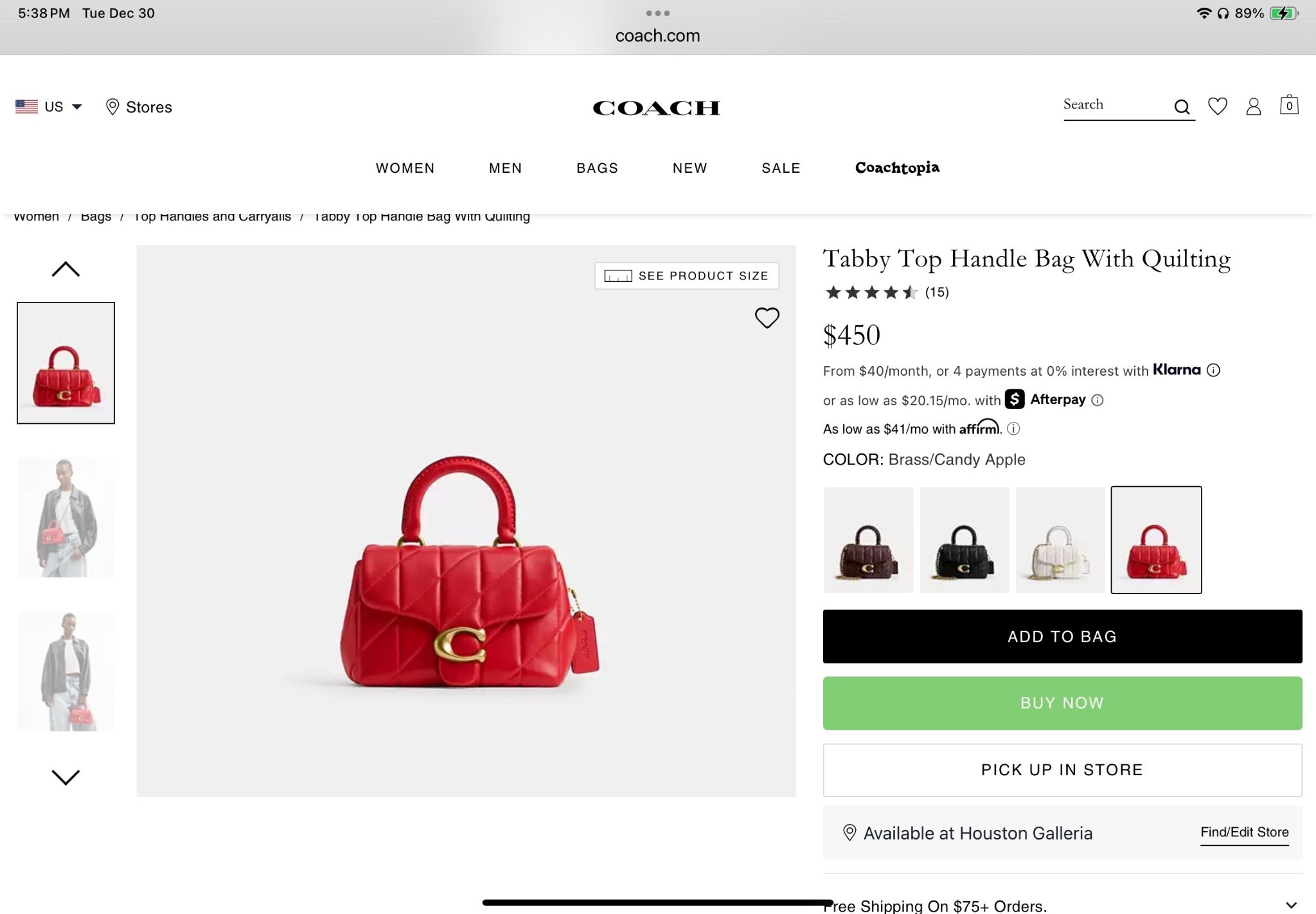 🚨 JUST DROPPED 🚨
Candy 🍭 Apple 🍎 has officially entered the chat and I am NOT OK 😳❤️

Coach just released this Tabby Top Handle in the most perfect, juicy red and I’m fully hyperventilating over here. Quilted. Structured. ICONIC.

If you’ve been waiting for that red bag moment… this is it.
👉 Link below before it disappears 👀

✨ Follow my LTK @Dee_Dee_Bean on the @shop.LTK app for exclusive app-only content, handbag finds, and real-time drops like this!

#liketkit #LTKSeasonal #LTKSaleAlert #LTKGiftGuide
@shop.ltk
https://liketk.it/5IRsF

👜 Tabby Top Handle (Candy Apple)
https://rstyle.me/+YK2z1KmLfxnQntvaOAwA7w


#LTKHoliday #LTKGiftGuide #LTKselfcare