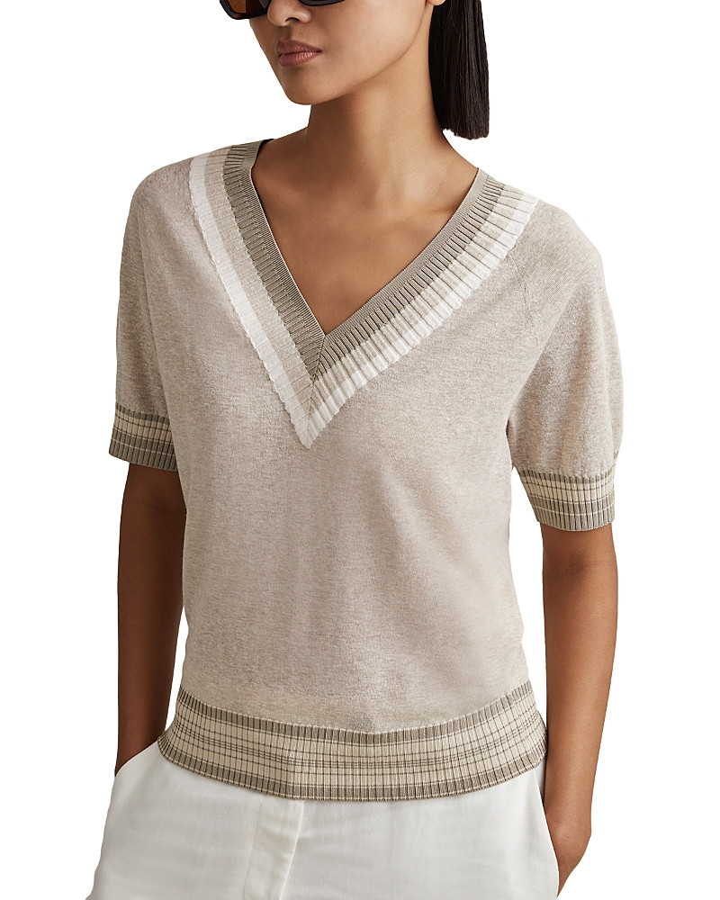 Reiss Sadie V Neck Cricket Sweater | Bloomingdale's (US)