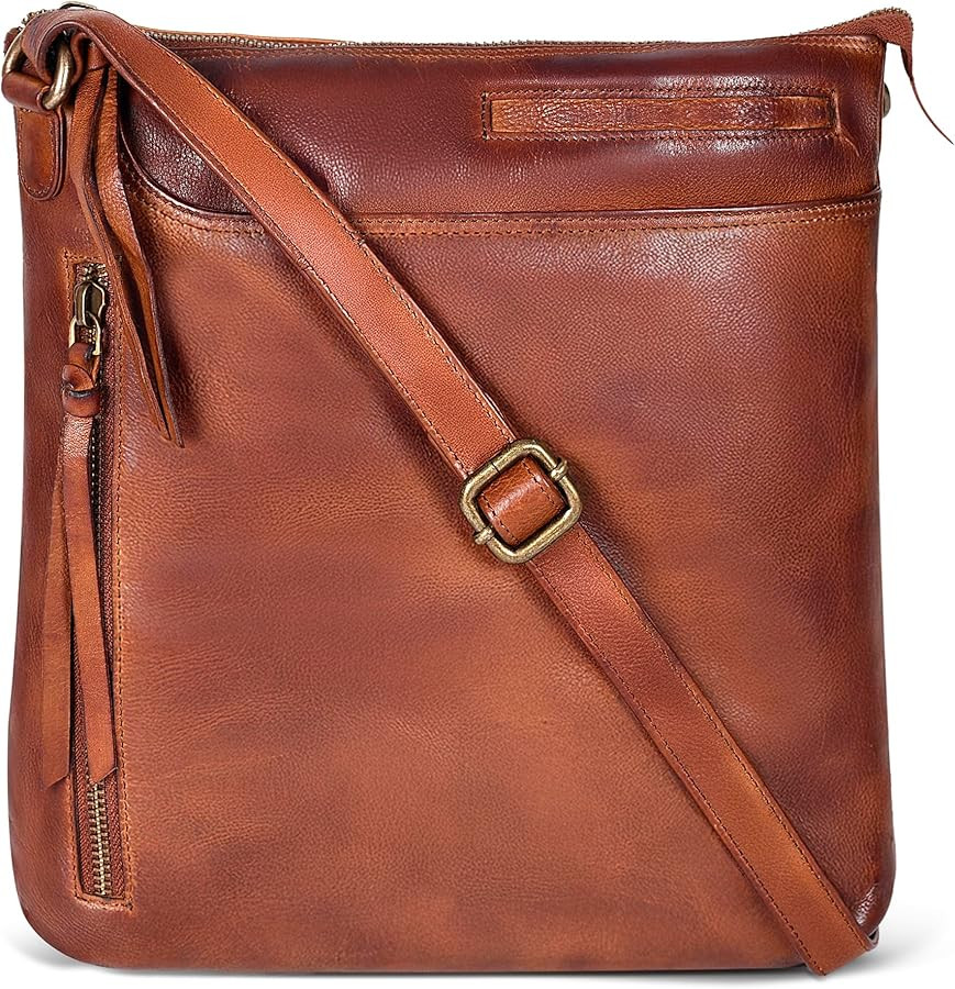 Leather Crossbody Bags for Women - Ladies Sling Handbags - Medium Cross body Purses Handbags - Pu... | Amazon (US)