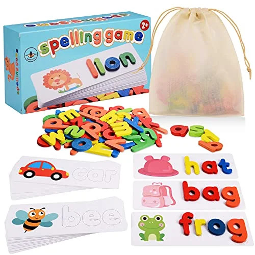 BEESTECH Spelling Matching Letter Games, Educational Learning Toys for Toddlers 2, 3, 4 Years Old... | Walmart (US)