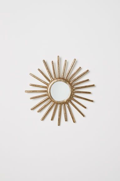 H & M - Round mirror - Gold | H&M (US)