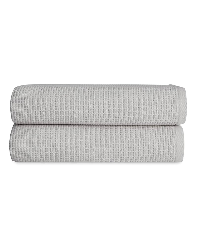 Cozy Earth Waffle Bath Towels - 60% Cotton 40% Viscose from Bamboo Bath Towels 30 x 58 Inches - S... | Amazon (US)