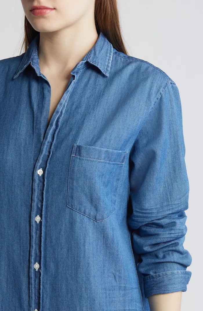Frank & Eileen Rory Long Sleeve Denim Maxi Shirtdress | Nordstrom | Nordstrom