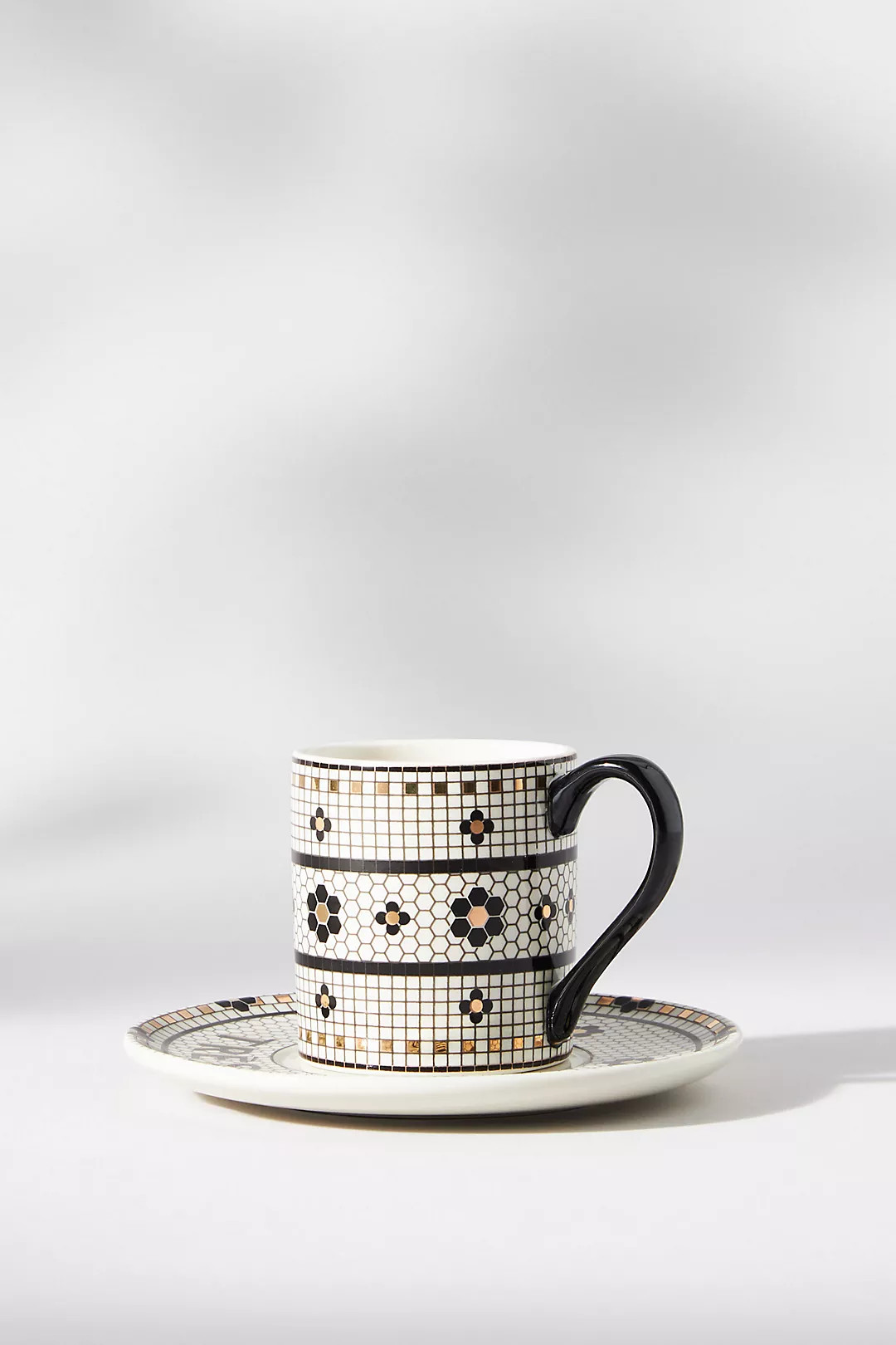 Bistro Tile Espresso Cup & Saucer | Anthropologie (US)