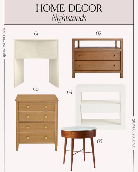 Five favorite nightstands to spruce up your bedroom 

#LTKhome #LTKfamily #LTKstyletip