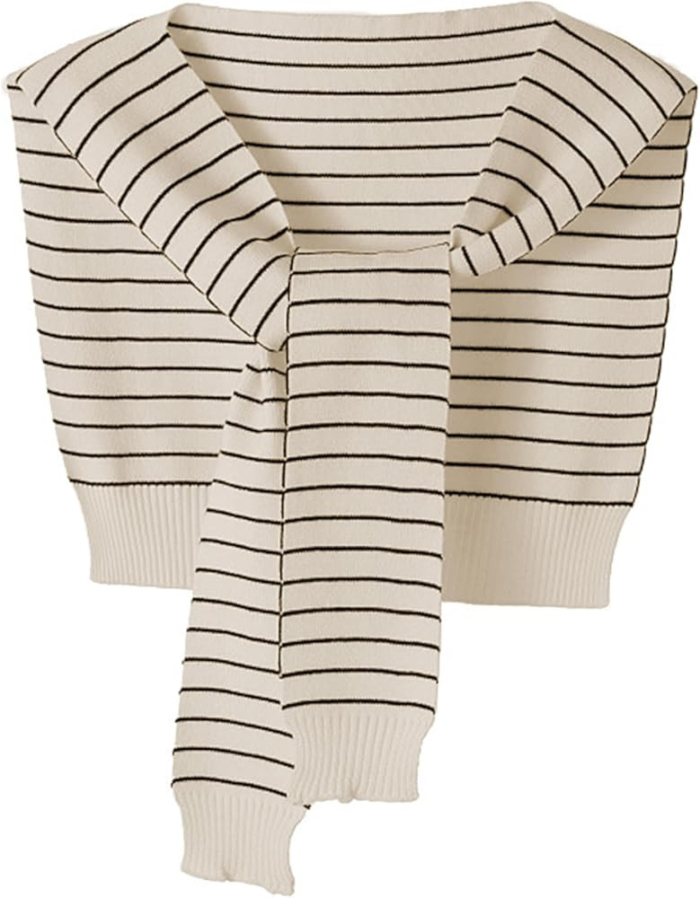 Zontroldy Women's Fashion Sweater Knitted Knotted Shawl Wraps Cape Tops Blouses | Amazon (US)