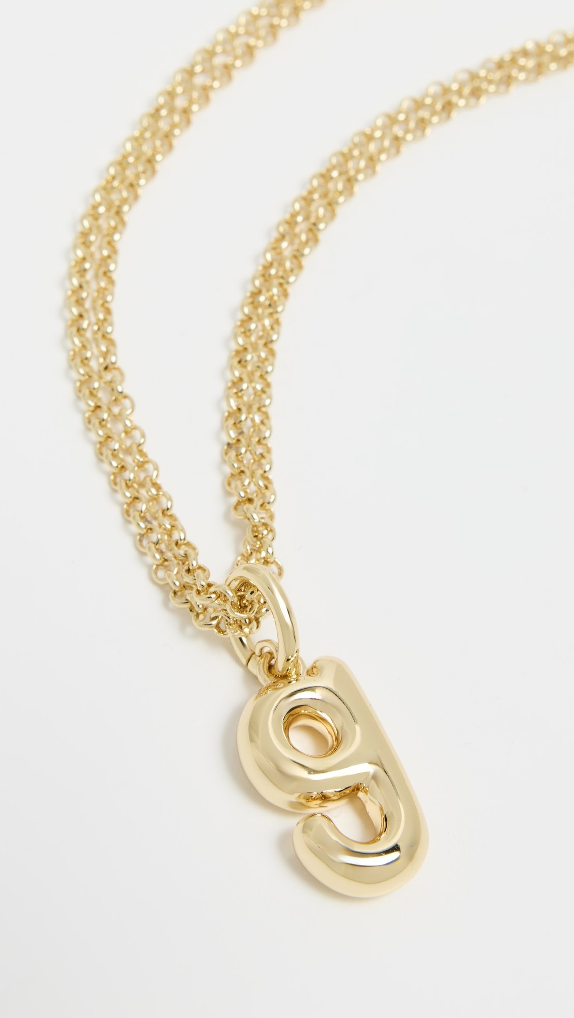 The Puffy Initial Necklace | Shopbop