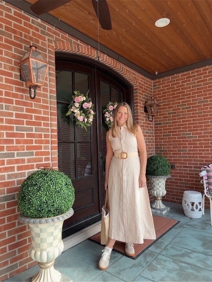 Loving this linen maxi dress from Social Threads! It can be styled so many different ways! I added a fun belt, a pair of sneakers, and a cute tote! 

#LTKdayinmylife #LTKootd #LTKgrwm